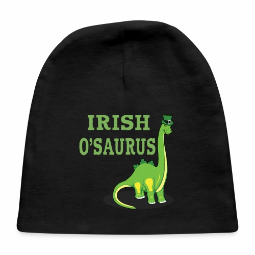 St Patrick's Day Irish Dinosaur St Paddys Shamrock - Baby Cap