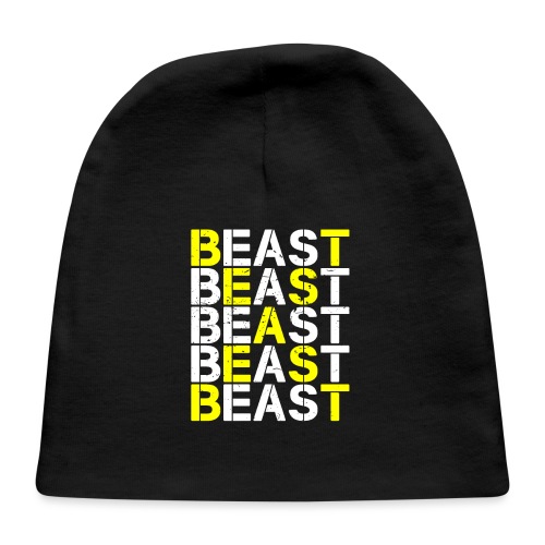 All Beast Bold distressed logo - Baby Cap