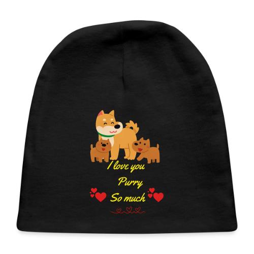 Cute Dog Family Love – “I Love You Purry So much - Baby Cap