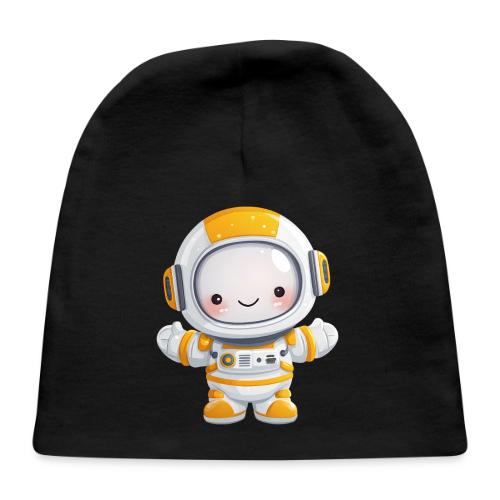 Cute Cartoon Baby Astronaut in White and Yellow - Baby Cap