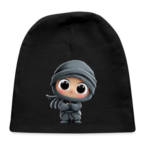 Cute Cartoon Baby Ninja Standing with Big Smile - Baby Cap