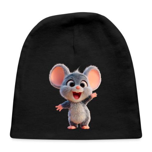 Joyful Cartoon Baby Mouse Arms Up - Baby Cap