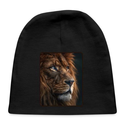 Lion Portrait Majestic Wildlife Design - Baby Cap