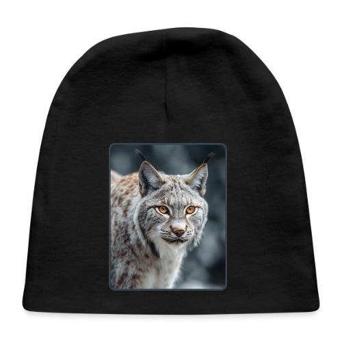 Lynx Portrait Piercing Eyes Design - Baby Cap
