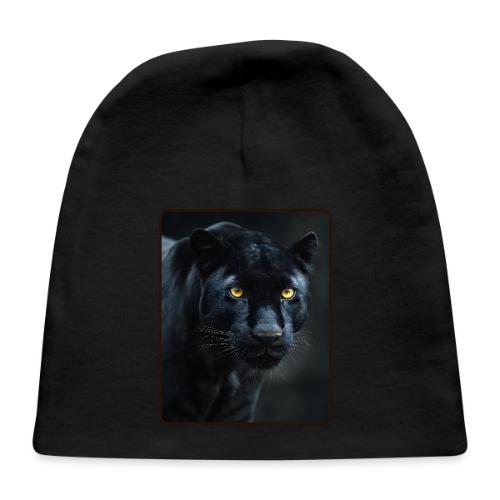 Black Panther Glowing Eyes Design - Baby Cap