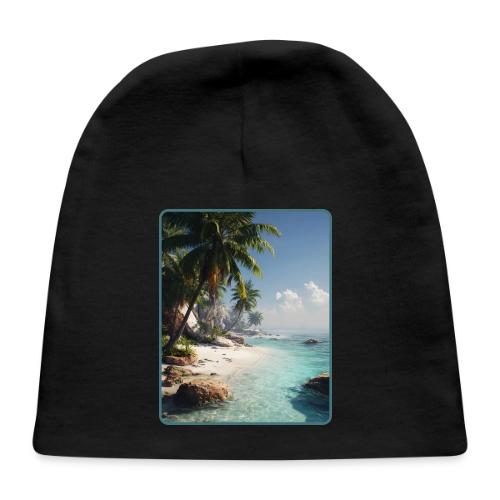Tropical Beach Paradise Palm Design - Baby Cap