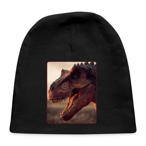 T Rex Roaring Close-Up Design - Baby Cap