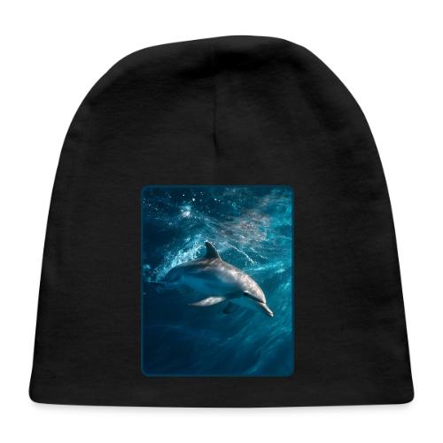 Dolphin Sunlit Ocean Serenity Design - Baby Cap