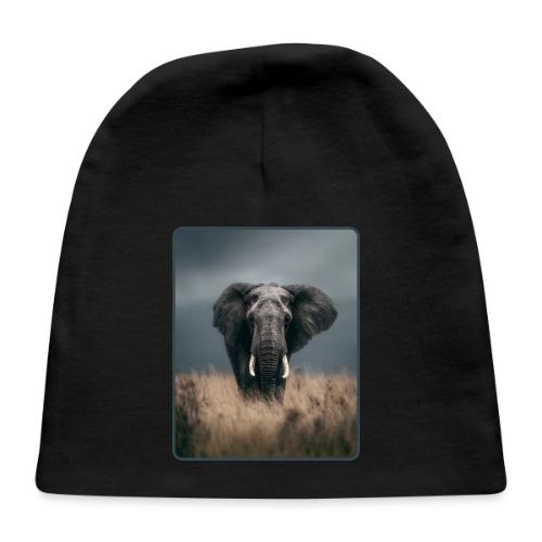 Majestic African Elephant Portrait Design - Baby Cap