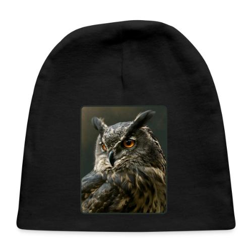 Eurasian Eagle Owl Portrait Design - Baby Cap