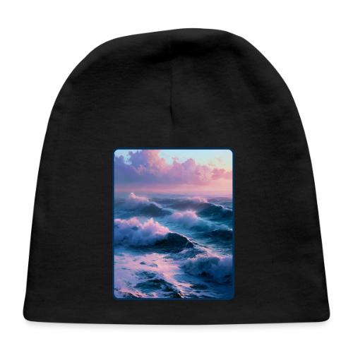 Dreamy Pastel Ocean Sunset Art - Baby Cap