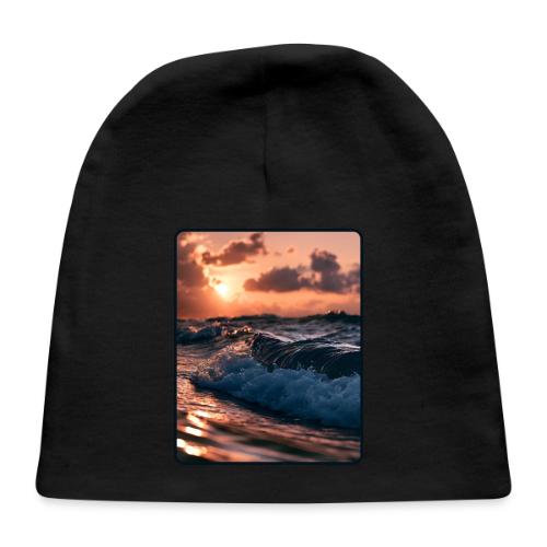 Golden Sunset Ocean Wave - Baby Cap