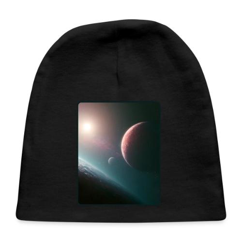 Deep Space Planet Horizon Art - Baby Cap