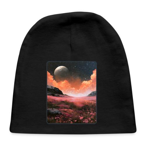 Moonlit Fantasy Flower Landscape - Baby Cap