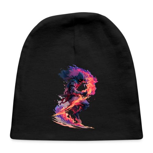 Flaming Ninja Warrior Fantasy Design - Baby Cap