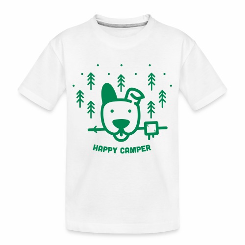 Happy Camping Dog - Toddler Premium Organic T-Shirt