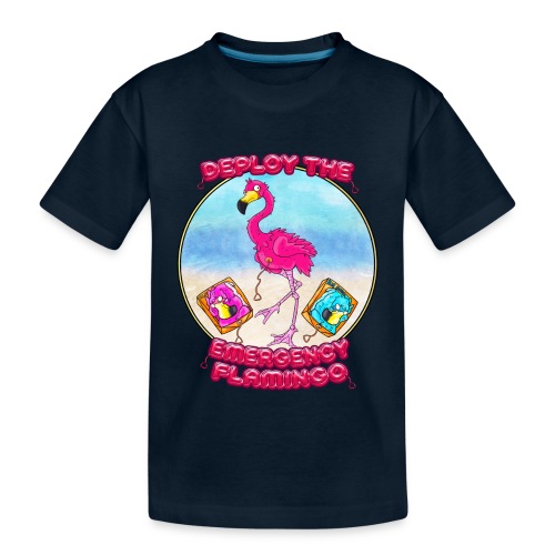 Emergency Flamingo - Toddler Premium Organic T-Shirt