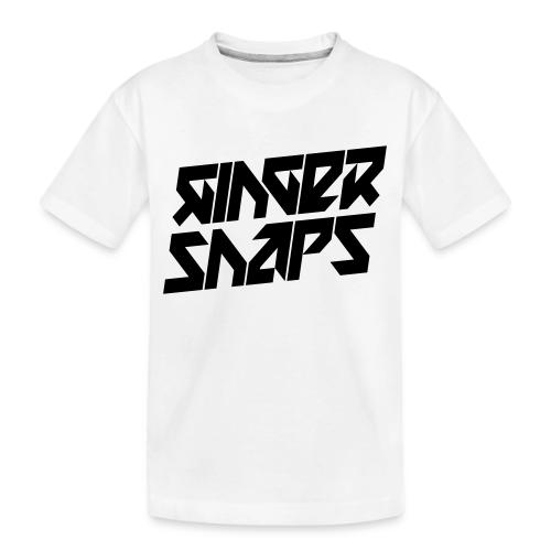 Ginger Snap5 logo (two lines black) - Toddler Premium Organic T-Shirt