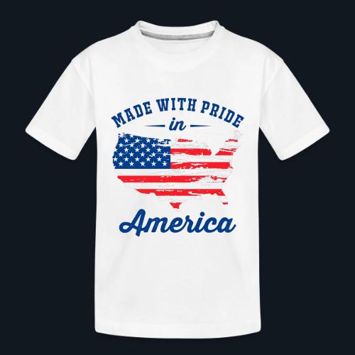Made with pride in America - Toddler Premium Organic T-Shirt