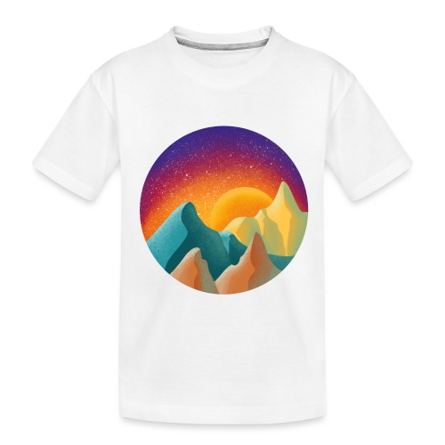 Summer Mountain Sunset - Toddler Premium Organic T-Shirt