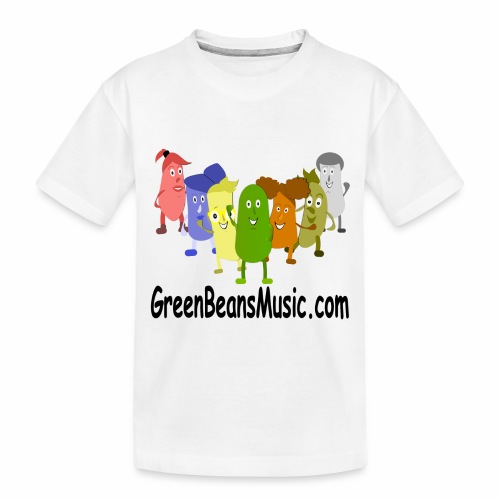 Green Bean's Music Apparel Black Logo - Toddler Premium Organic T-Shirt