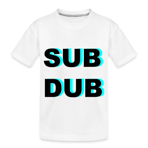 SubDub Neon Black - Toddler Premium Organic T-Shirt