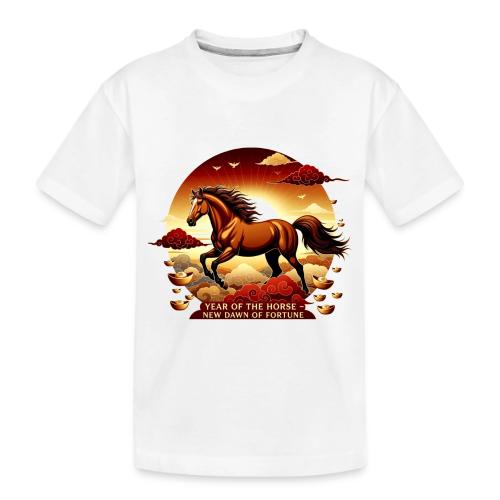 Year of the Horse Sunrise T Shirt, Lunar New Year - Toddler Premium Organic T-Shirt