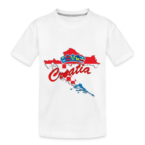 Croatia Football Team Colours T-Shirt Treasure Des - Toddler Premium Organic T-Shirt