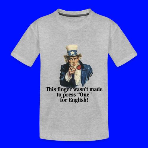 Uncle Sam - Finger - Toddler Premium Organic T-Shirt