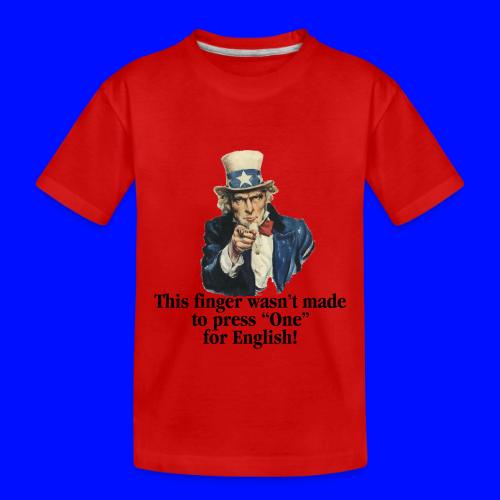 Uncle Sam - Finger - Toddler Premium Organic T-Shirt