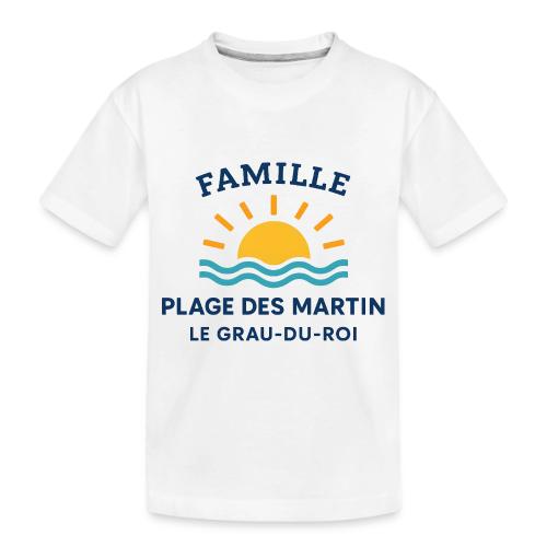 Family Beach Shirt – Plage des Martin Design - Toddler Premium Organic T-Shirt