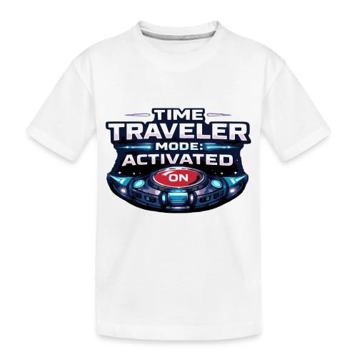 Time Traveler Mode – Futuristic Neon Sci-Fi Tee - Toddler Premium Organic T-Shirt