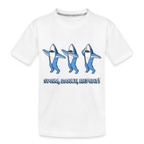 Dancing Sharks - Swim, Dance, Repeat - Toddler Premium Organic T-Shirt
