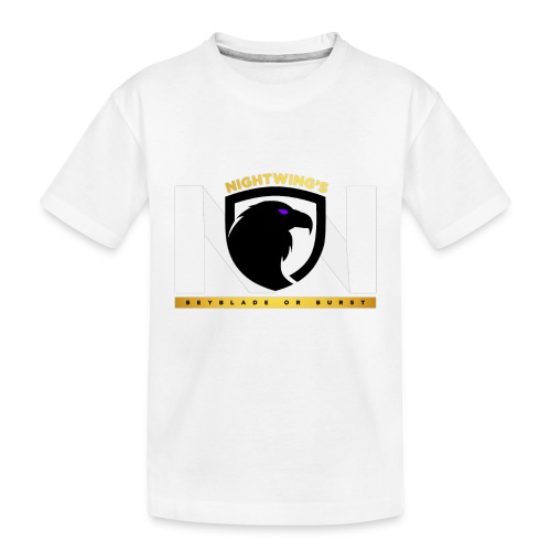 Nightwing WhitexBLK Logo - Toddler Premium Organic T-Shirt
