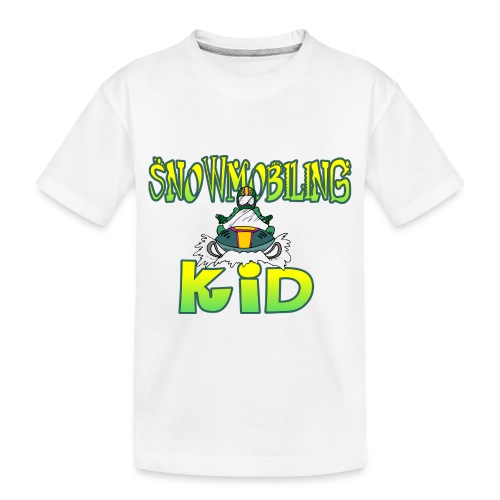Snowmobiling Kid - Toddler Premium Organic T-Shirt