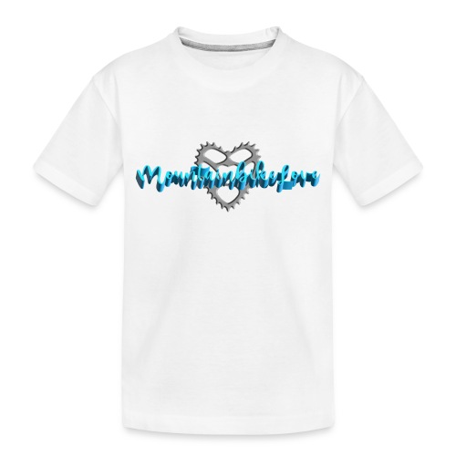 Mountain Bike Love Chainring Heart - Toddler Premium Organic T-Shirt