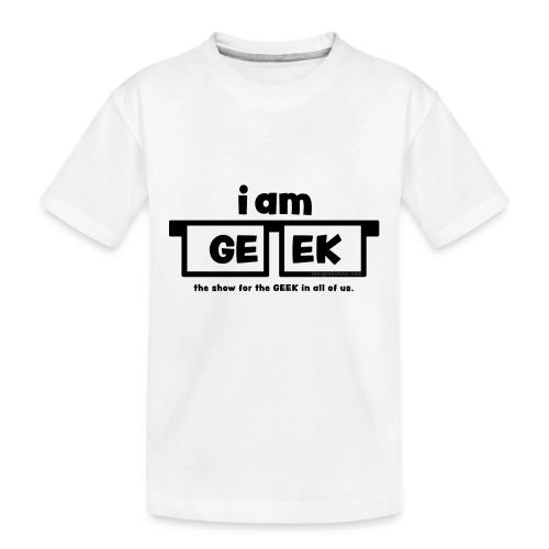 iamGEEK Classic Black - Toddler Premium Organic T-Shirt