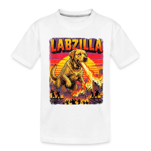 Labzilla Giant Yellow Labrador Monster Tee - Toddler Premium Organic T-Shirt