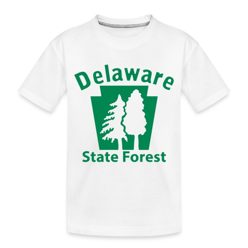 Delaware State Forest Keystone (w/trees) - Toddler Premium Organic T-Shirt