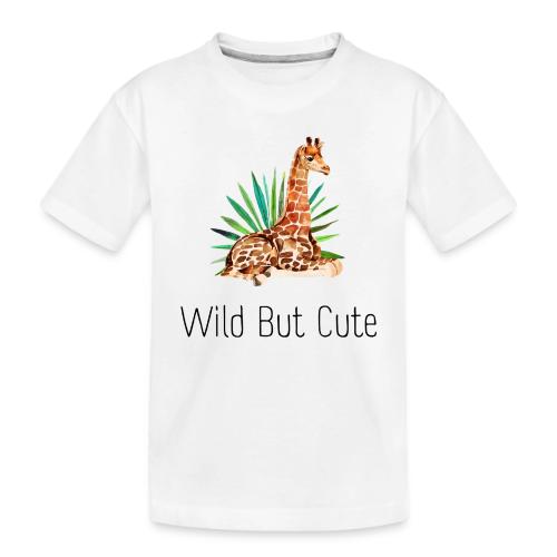 Wild but cute giraffe - Toddler Premium Organic T-Shirt
