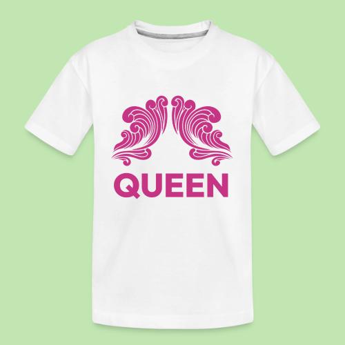 Queenlisse™ Signature Crown T-Shirt – Elegant - Toddler Premium Organic T-Shirt