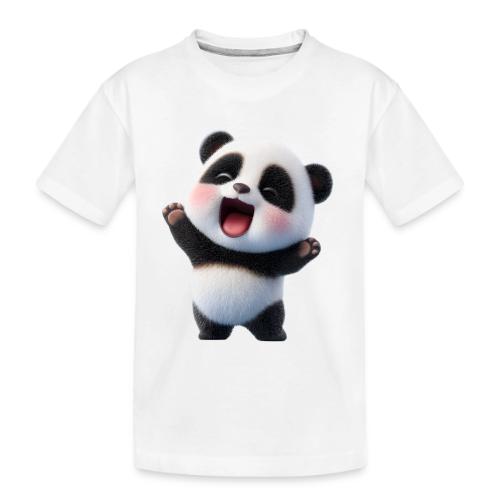 Happy Baby Panda Standing - Toddler Premium Organic T-Shirt