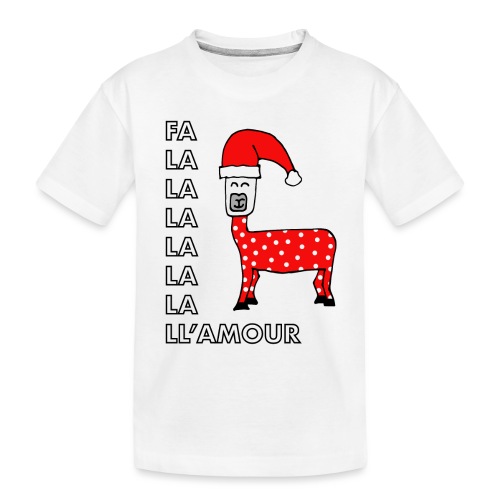 Christmas llama. - Toddler Premium Organic T-Shirt