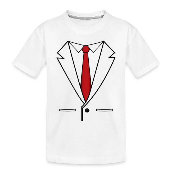 Business Suit With Red Tie