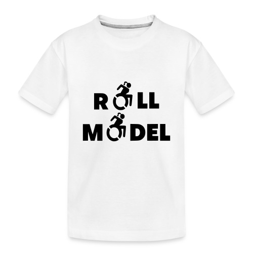 As a lady in a wheelchair i am a roll model - Toddler Premium Organic T-Shirt