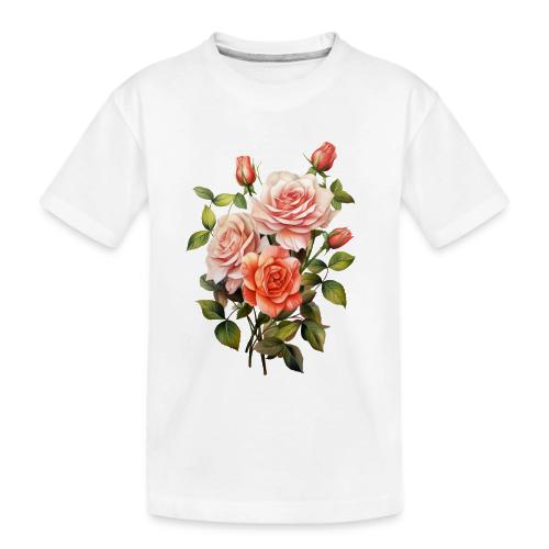 Pink Roses - Toddler Premium Organic T-Shirt