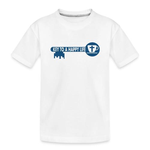 Jesus and Coffee the key to a happy life - Toddler Premium Organic T-Shirt