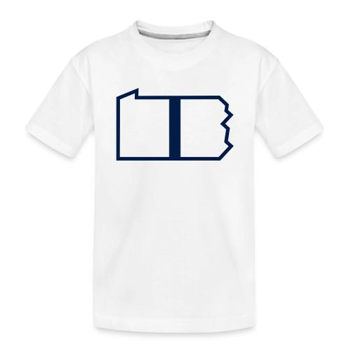 Happy Valley Helmet Stripe (On White) - Toddler Premium Organic T-Shirt