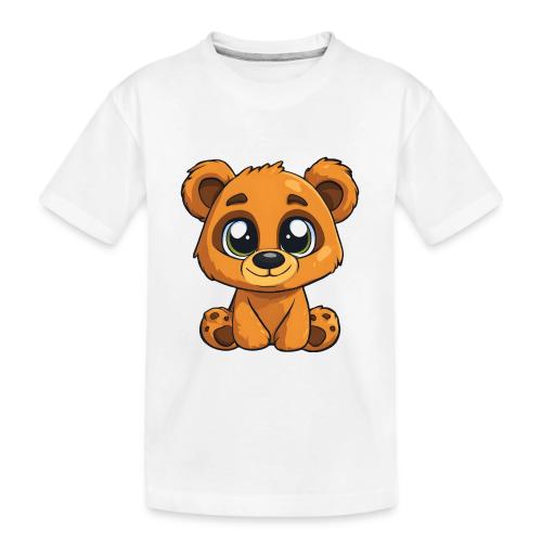 Smiling Sitting Baby Bear - Toddler Premium Organic T-Shirt