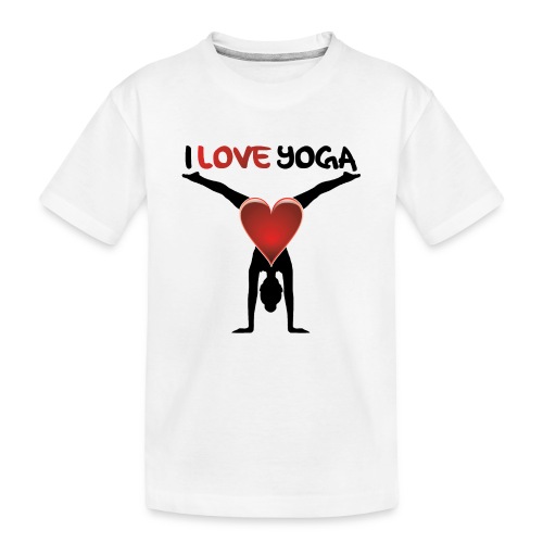 I Love Yoga - Toddler Premium Organic T-Shirt